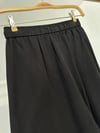 70105 Beli Lastikli Tensel Pantolon-Siyah