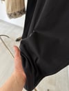 70105 Beli Lastikli Tensel Pantolon-Siyah