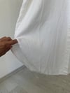 7120 Önden Düğmeli Rahat Kalıp Keten Gömlek Elbise-Ekru