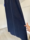 72002 Kemer Detaylı Denim Etek-K.Kot