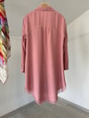 7267 Etek Ucu Püsküllü Tunik-Pembe