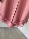 7267 Etek Ucu Püsküllü Tunik-Pembe