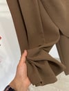 74129 Anvelop Kapama Detaylı Pantolon-Vizon