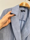 74524 Cep Görünümlü Rayon Ceket-Mavi