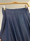 78913 Tensel Denim Etek-İndigo