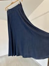 78913 Tensel Denim Etek-İndigo