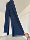 79001 Paçası Püskül Detaylı Denim Pantolon-K.Kot