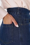 79001 Paçası Püskül Detaylı Denim Pantolon-K.Kot