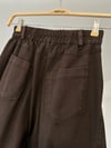 79008  Elastik Belli Pantolon-Kahverengi