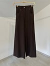 79008  Elastik Belli Pantolon-Kahverengi