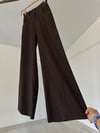 79008  Elastik Belli Pantolon-Kahverengi