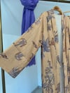 8010 Kimonolu Pantolonlu Takım-Hardal