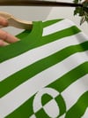 90000 Çapa Desenli Rayon İplik Triko Bluz-Yeşil