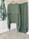 9127 Tunik Pantolon Takım-Yeşil