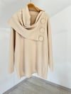 SF010 Degaje Yakalı Tunik-Bej