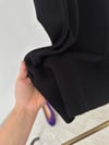 TRK04 Yarım Balıkçı Yaka Triko Elbise-Siyah