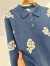TRK611 Polo Yaka Triko Bluz-İndigo