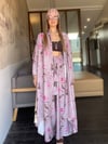 Çiçekli Tunik Takım - Lila