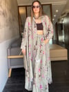 Çiçekli Tunik Takım - Mint