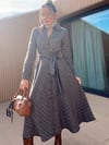 Ekose Kemerli Elbise