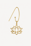 925 Ayar Gümüş Ada Lotus Küpe