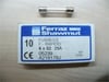 *10 ADET FİYATIDIR* Cam Sigorta 250V F 6X32 25A / 60 Adet Stok