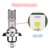  H4 LED Ampul Uzun Kısa Motosiklet  Araba FAR Ampul 12-24V 6000K Beyaz Yüksek Performans 15W 1800LM