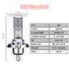  H4 LED Ampul Uzun Kısa Motosiklet  Araba FAR Ampul 12-24V 6000K Beyaz Yüksek Performans 15W 1800LM