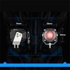  Motosiklet Çakarlı Bluetooth Kumandalı Led Lazer Sis Farı Kiti 5 Modlu Beyaz Sarı Sis Farı 