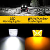 16 LED X ANGEL Çakarlı Off Road Kamyon İş Makinesi Çalışma Lambası 3 Adet
