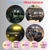 204 W Off Road Çalışma Lambası Sarı Çakar Ve Sinyal Mod Ultra Parlak 12-24V Led Oto Aydınlatma Işığı