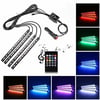 Araç İçi Ayak Altı 12 Led Müziğe Duyarlı Oto Animasyon Led Lambası