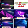 Araç İçi Torpido Atmosfer Ambiyans RGB Neon Kayar LED Şerit 465 Modlu Set Bluetooth APP Kontrollü