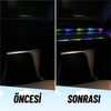 Araç İçi Torpido RGB Kayar Led Şerit 64 Farklı Renk Kumanda Ve APP Kontrollü 110 Cm Kayar Ambiyans LED Işık