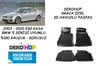 BMW E60 KASA 5 SERİSİ 2003-2010 ARASI 3D Havuzlu Araca Özel Kauçuk Oto Paspas