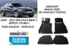BMW E90 KASA 3 SERİSİ 2005-2013 ARASI Oto Paspas Araca Özel 3D Havuzlu Kauçuk