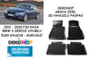 BMW F30 KASA 3 SERİSİ 2011-2018 ARASI Oto Paspas Araca Özel 3D Havuzlu Kauçuk