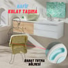 Çocuk Taburesi Katlanabilir Kaymaz İki Basamaklı Merdiven Çocuk Banyo Tuvalet Lavabo Yükseltici Pembe