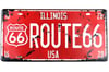 Dekoratif Metal Tabela Retro Dekor Duvar Süsü ''Route 66'' 30x15 CM