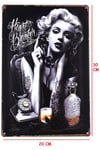 Duvar Dekorasyon Marilyn Monroe Retro Vintage Metal Tabela 30x20 CM