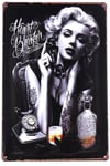 Duvar Dekorasyon Marilyn Monroe Retro Vintage Metal Tabela 30x20 CM