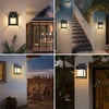 Güneş Enerjili Bahçe Aydınlatması Aplik Dekor Solar Ve Sensörlü Bahçe Balkon ve Garaj Lambası