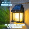 Güneş Enerjili Bahçe Aydınlatması Aplik Dekor Solar Ve Sensörlü Bahçe Balkon ve Garaj Lambası