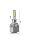 H3 Led Xenon Far Ampulü Beyaz Renk Zenon Led Far