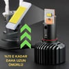 H4 Far Ampül Lazer Mercekli T9-Pro Luxury Ayarlı Mini Bi-Led Far Ampülü 