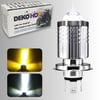 H4 Mercekli Motosiklet LED Ampul Uzun Kısa LED Işık 12-24V Beyaz Amber Sarı Far Lambası  800 LM 