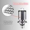 H4 Mercekli Motosiklet LED Ampul Uzun Kısa LED Işık 12-24V Beyaz Amber Sarı Far Lambası  800 LM 
