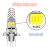 H4 Motosiklet LED Ampul ve LED Işık 12-24V  Beyaz Yüksek Performans Metal Gövde 1500 LM