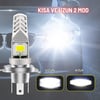 H4 Motosiklet LED Ampul ve LED Işık 12-24V  Beyaz Yüksek Performans Metal Gövde 1500 LM