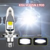H4 Uzun Kısa Ampul Slım Model Motosiklet Otomobil Far LED Işık 12-24V 6000K Beyaz 12W 1500 LM